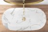 REA - Umywalka Ceramiczna Nablatowa CLEO 81 Marmo Shiny